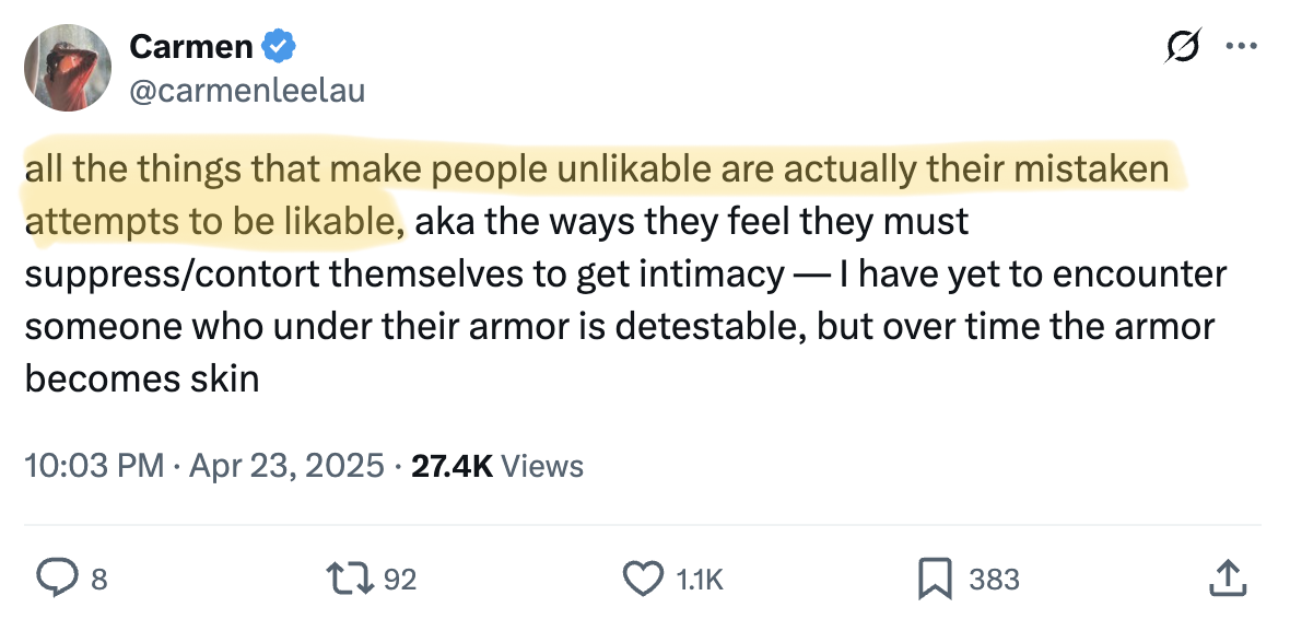 Screenshot pasted into the draft: the tweet the essay answers, with the disputed clause highlighted in yellow